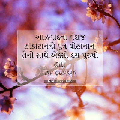 Picture 07 - એઝરા 8:12 GUJIRV - આઝગાદના વંશજ - Bible Verse Picture