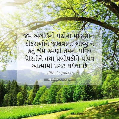 Picture 07 - એફેસીઓને 3:5 GUJIRV - જેમ અગાઉની પેઢીના - Bible Verse Picture