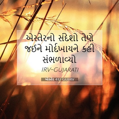 Picture 07 - એસ્તેર 4:12 GUJIRV - એસ્તેરનો સંદેશો - Bible Verse Picture