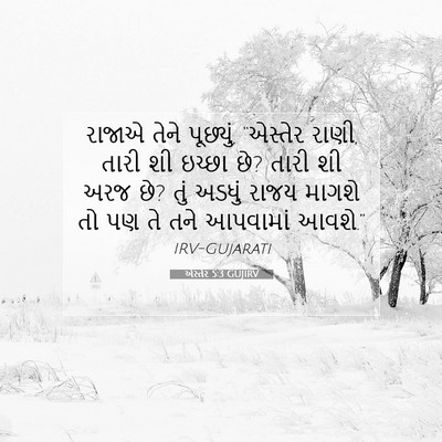 Picture 07 - એસ્તેર 5:3 GUJIRV - રાજાએ તેને - Bible Verse Picture