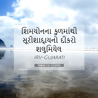 Picture 07 - ગણના 1:6 GUJIRV - શિમયોનના કુળમાંથી - Bible Verse Picture