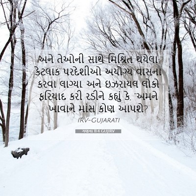 Picture 07 - ગણના 11:4 GUJIRV - અને તેઓની સાથે - Bible Verse Picture
