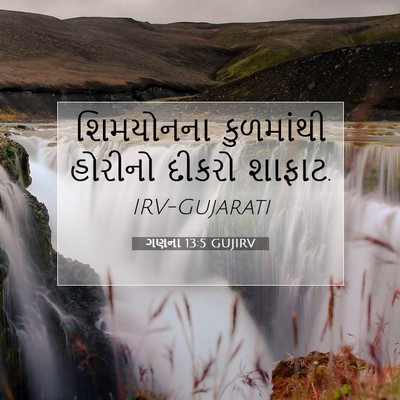 Picture 07 - ગણના 13:5 GUJIRV - શિમયોનના કુળમાંથી - Bible Verse Picture