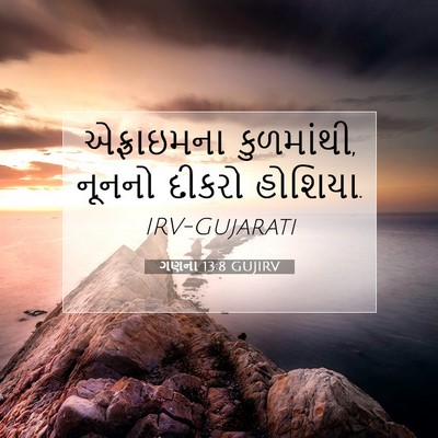 Picture 07 - ગણના 13:8 GUJIRV - એફ્રાઇમના - Bible Verse Picture