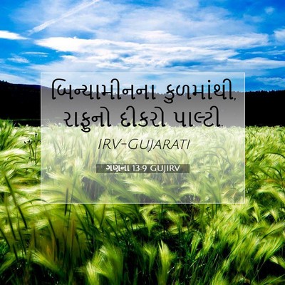Picture 07 - ગણના 13:9 GUJIRV - બિન્યામીનના - Bible Verse Picture