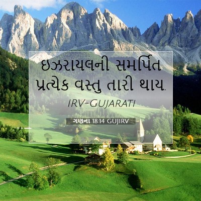 Picture 07 - ગણના 18:14 GUJIRV - ઇઝરાયલની સમર્પિત - Bible Verse Picture