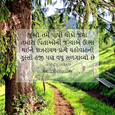Picture 07 - ગણના 32:14 GUJIRV - જુઓ, તમે પાપી લોકો - Bible Verse Picture