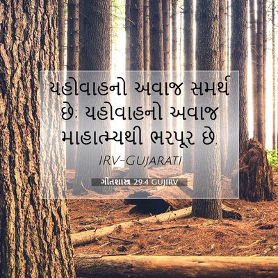 Picture 07 - ગીતશાસ્ત્ર 29:4 GUJIRV - યહોવાહનો અવાજ - Bible Verse Picture