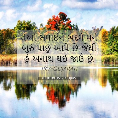 Picture 07 - ગીતશાસ્ત્ર 35:12 GUJIRV - તેઓ ભલાઈને બદલે - Bible Verse Picture
