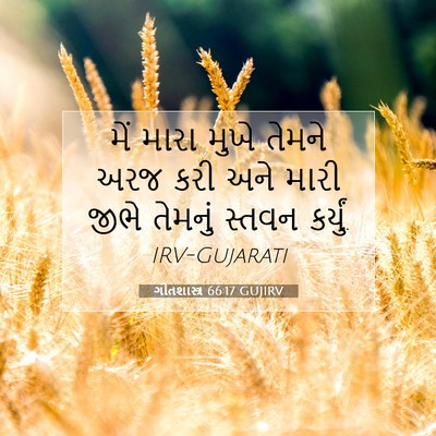 Picture 07 - ગીતશાસ્ત્ર 66:17 GUJIRV - મેં મારા મુખે - Bible Verse Picture