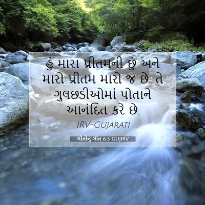 Picture 07 - ગીતોનું ગીત 6:3 GUJIRV - હું મારા પ્રીતમની - Bible Verse Picture
