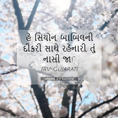 Picture 07 - ઝખાર્યા 2:7 GUJIRV - ‘હે સિયોન, બાબિલની - Bible Verse Picture