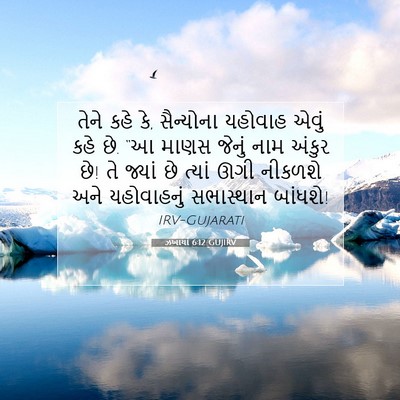Picture 07 - ઝખાર્યા 6:12 GUJIRV - તેને કહે કે, - Bible Verse Picture