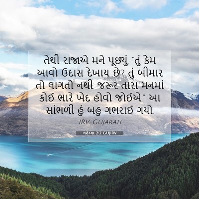Picture 07 - નહેમ્યા 2:2 GUJIRV - તેથી રાજાએ મને - Bible Verse Picture