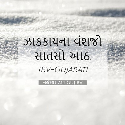 Picture 07 - નહેમ્યા 7:14 GUJIRV - ઝાકકાયના વંશજો - Bible Verse Picture