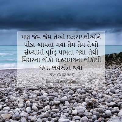 Picture 07 - નિર્ગમન 1:12 GUJIRV - પણ જેમ જેમ તેઓ - Bible Verse Picture