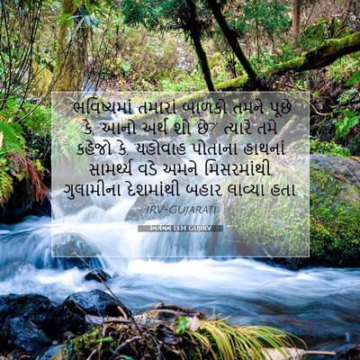 Picture 07 - નિર્ગમન 13:14 GUJIRV - “ભવિષ્યમાં તમારાં - Bible Verse Picture