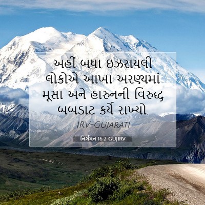 Picture 07 - નિર્ગમન 16:2 GUJIRV - અહીં બધા ઇઝરાયલી - Bible Verse Picture
