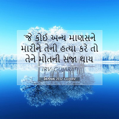 Picture 07 - નિર્ગમન 21:12 GUJIRV - “જે કોઈ અન્ય - Bible Verse Picture