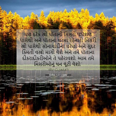 Picture 07 - નિર્ગમન 3:22 GUJIRV - પણ દરેક સ્ત્રી - Bible Verse Picture