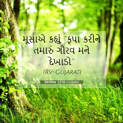 Picture 07 - નિર્ગમન 33:18 GUJIRV - મૂસાએ કહ્યું, - Bible Verse Picture