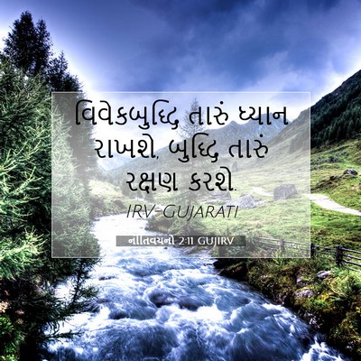 Picture 07 - નીતિવચનો 2:11 GUJIRV - વિવેકબુદ્ધિ તારું - Bible Verse Picture