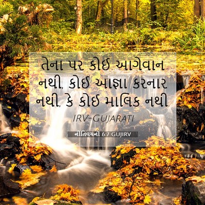 Picture 07 - નીતિવચનો 6:7 GUJIRV - તેના પર કોઈ આગેવાન - Bible Verse Picture