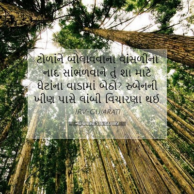 Picture 07 - ન્યાયાધીશો 5:16 GUJIRV - ટોળાંને બોલાવવાના - Bible Verse Picture