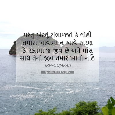 Picture 07 - પુનર્નિયમ 12:23 GUJIRV - પરંતુ એટલું - Bible Verse Picture