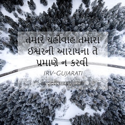 Picture 07 - પુનર્નિયમ 12:4 GUJIRV - તમારે યહોવાહ - Bible Verse Picture