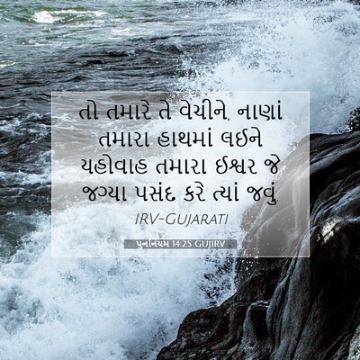 Picture 07 - પુનર્નિયમ 14:25 GUJIRV - તો તમારે તે વેચીને, - Bible Verse Picture