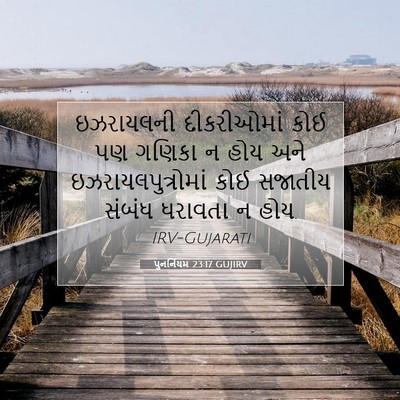 Picture 07 - પુનર્નિયમ 23:17 GUJIRV - ઇઝરાયલની - Bible Verse Picture