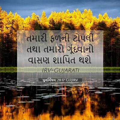 Picture 07 - પુનર્નિયમ 28:17 GUJIRV - તમારી ફળની ટોપલી - Bible Verse Picture