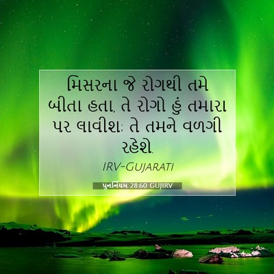 Picture 07 - પુનર્નિયમ 28:60 GUJIRV - મિસરના જે રોગથી - Bible Verse Picture
