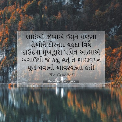 Picture 07 - પ્રેરિતોનાં ક્રત્યો 1:16 GUJIRV - ભાઈઓ, જેઓએ ઈસુને - Bible Verse Picture