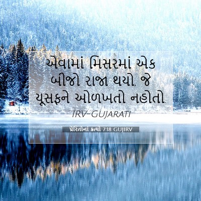 Picture 07 - પ્રેરિતોનાં ક્રત્યો 7:18 GUJIRV - એવામાં મિસરમાં એક - Bible Verse Picture
