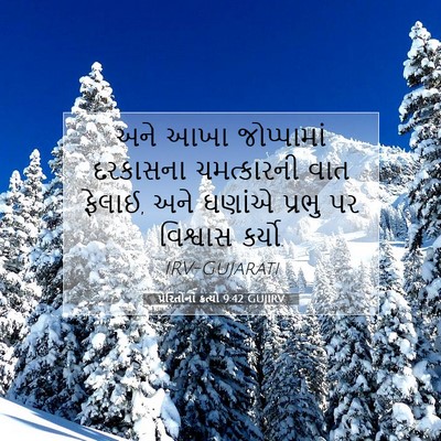 Picture 07 - પ્રેરિતોનાં ક્રત્યો 9:42 GUJIRV - અને આખા જોપ્પામાં - Bible Verse Picture