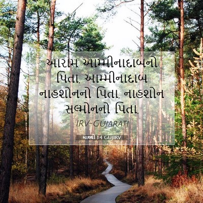 Picture 07 - માથ્થી 1:4 GUJIRV - આરામ આમ્મીનાદાબનો - Bible Verse Picture