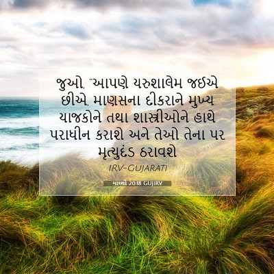 Picture 07 - માથ્થી 20:18 GUJIRV - જુઓ, “આપણે - Bible Verse Picture