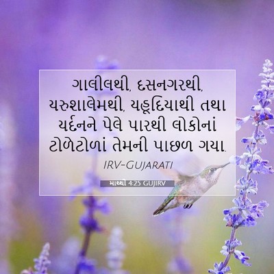 Picture 07 - માથ્થી 4:25 GUJIRV - ગાલીલથી, દસનગરથી, - Bible Verse Picture