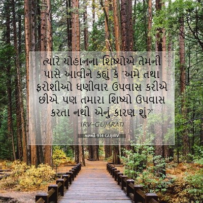 Picture 07 - માથ્થી 9:14 GUJIRV - ત્યારે યોહાનના - Bible Verse Picture