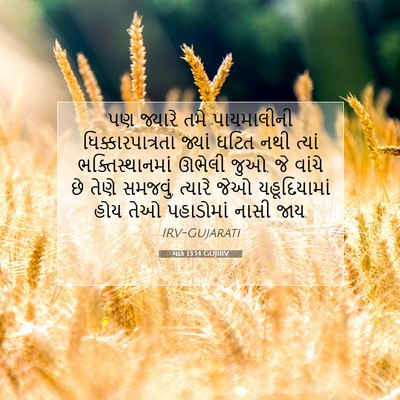 Picture 07 - માર્ક 13:14 GUJIRV - પણ જ્યારે તમે - Bible Verse Picture