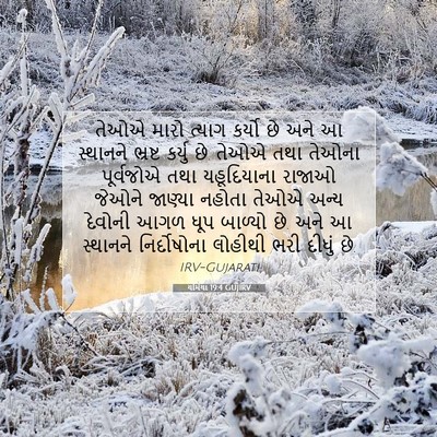 Picture 07 - યર્મિયા 19:4 GUJIRV - તેઓએ મારો ત્યાગ - Bible Verse Picture