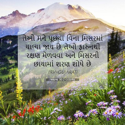 Picture 07 - યશાયા 30:2 GUJIRV - તેઓ મને પૂછયા વિના - Bible Verse Picture