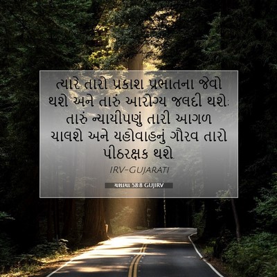 Picture 07 - યશાયા 58:8 GUJIRV - ત્યારે તારો - Bible Verse Picture
