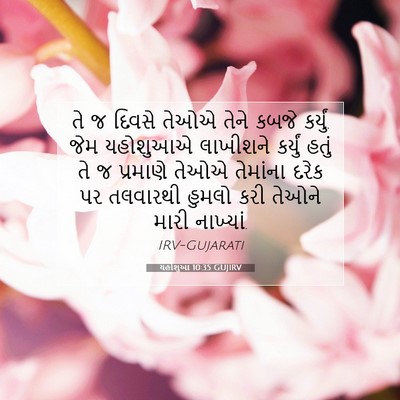 Picture 07 - યહોશુઆ 10:35 GUJIRV - તે જ દિવસે તેઓએ - Bible Verse Picture