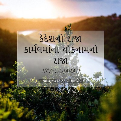 Picture 07 - યહોશુઆ 12:22 GUJIRV - કેદેશનો રાજા, - Bible Verse Picture