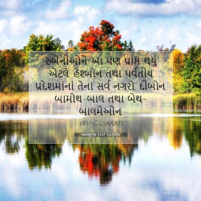 Picture 07 - યહોશુઆ 13:17 GUJIRV - રુબેનીઓને આ પણ - Bible Verse Picture