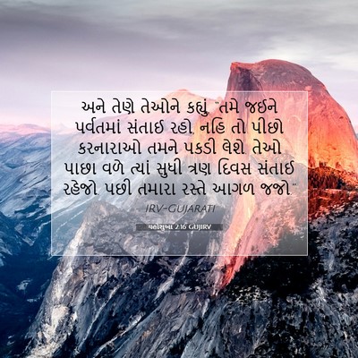 Picture 07 - યહોશુઆ 2:16 GUJIRV - અને તેણે તેઓને - Bible Verse Picture