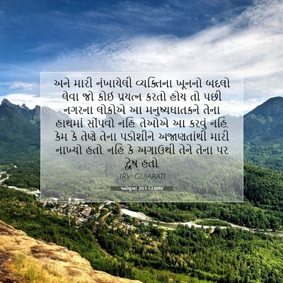 Picture 07 - યહોશુઆ 20:5 GUJIRV - અને મારી નંખાયેલી - Bible Verse Picture